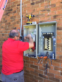 A recent home electrical contractors job in the Montgomery, AL area