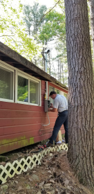 After a completed local electricians project in the  area