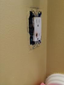 After a completed electrician project in the  area