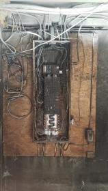 Before a completed electrician contractor project in the  area