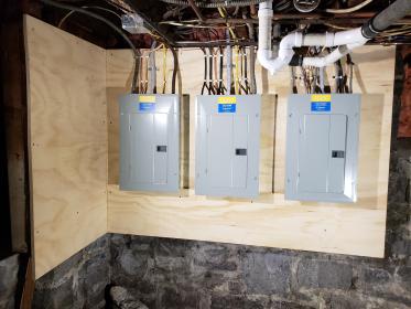 After a completed electrician project in the  area