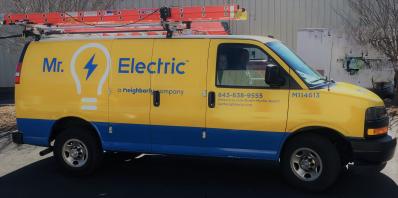 Service vehicle for Mr. Electric of North Myrtle Beach