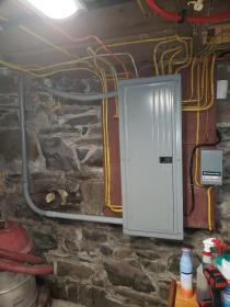 After a completed home electricians project in the  area
