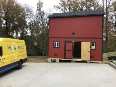 A recent home electrical company job in the Charlotte, NC area
