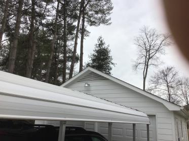 A recent home electrical repair job in the Huntersville, NC area