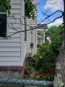 Before a completed household electrical repairs project in the  area