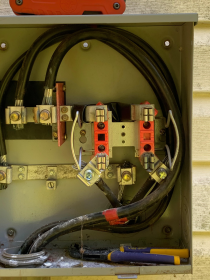 A recent local electricians job in the  area