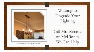An employee at Mr. Electric of McKinney
