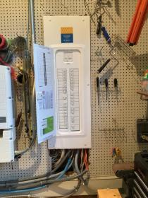 A recent electric panel service job in the Charlotte, NC area