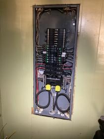 A recent electric panel company job in the Columbia, SC area