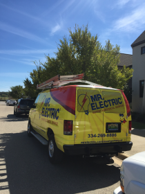 A recent home electrical company job in the Montgomery, AL area