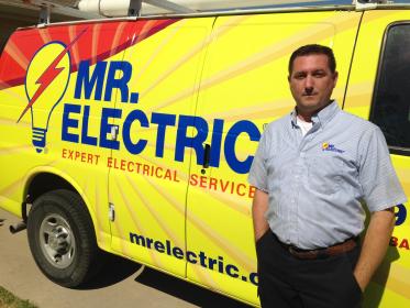 Service vehicle for Mr. Electric of McKinney