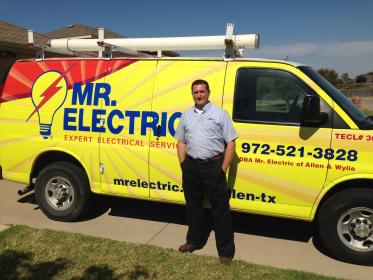 Service vehicle for Mr. Electric of McKinney
