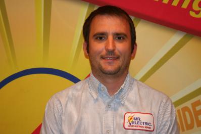 An employee at Mr. Electric of Dayton