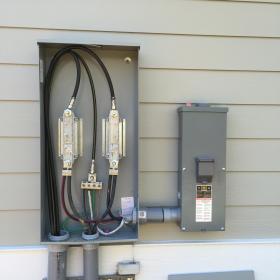 A recent electric panel professionals job in the  area