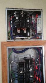 A recent home electrical company job in the  area