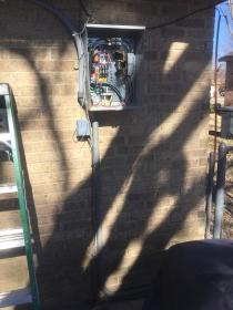 A recent home electrician job in the  area