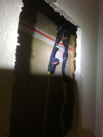 A recent electrician job in the  area