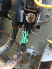 A recent electrician job in the  area